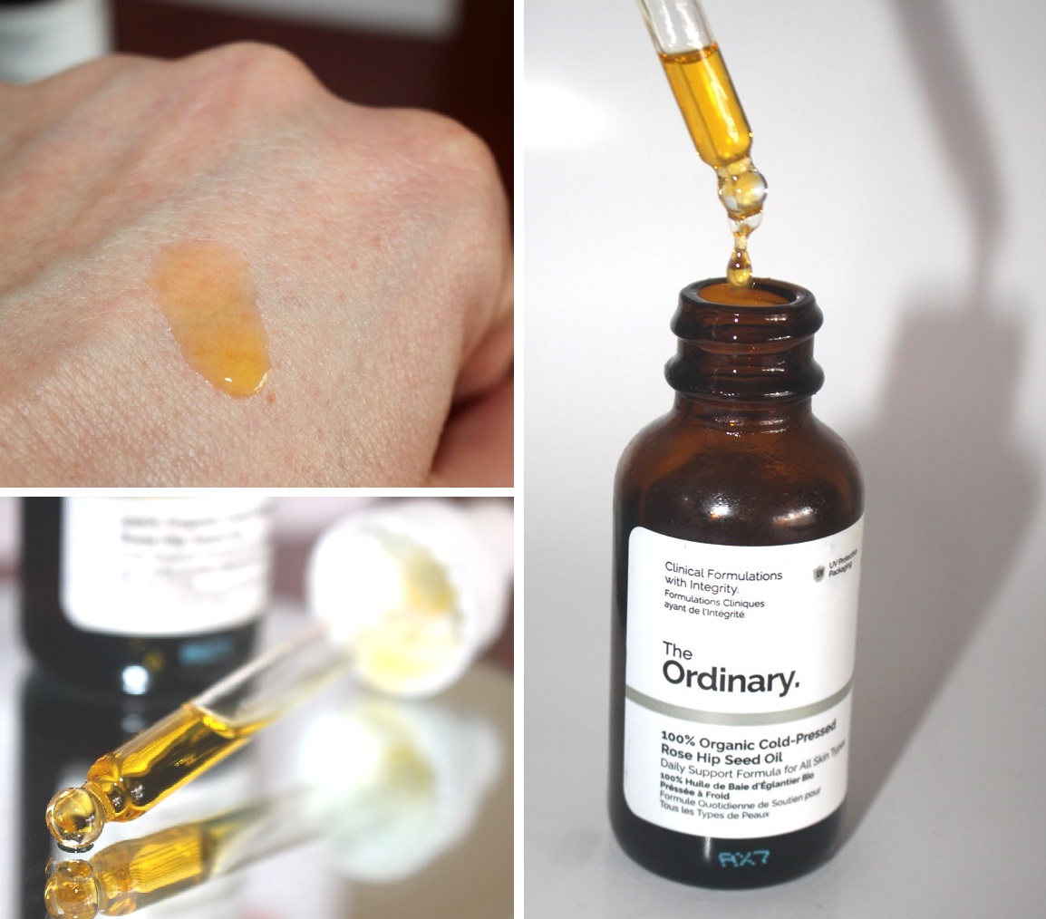 The Ordinary Rose hip seed oil application