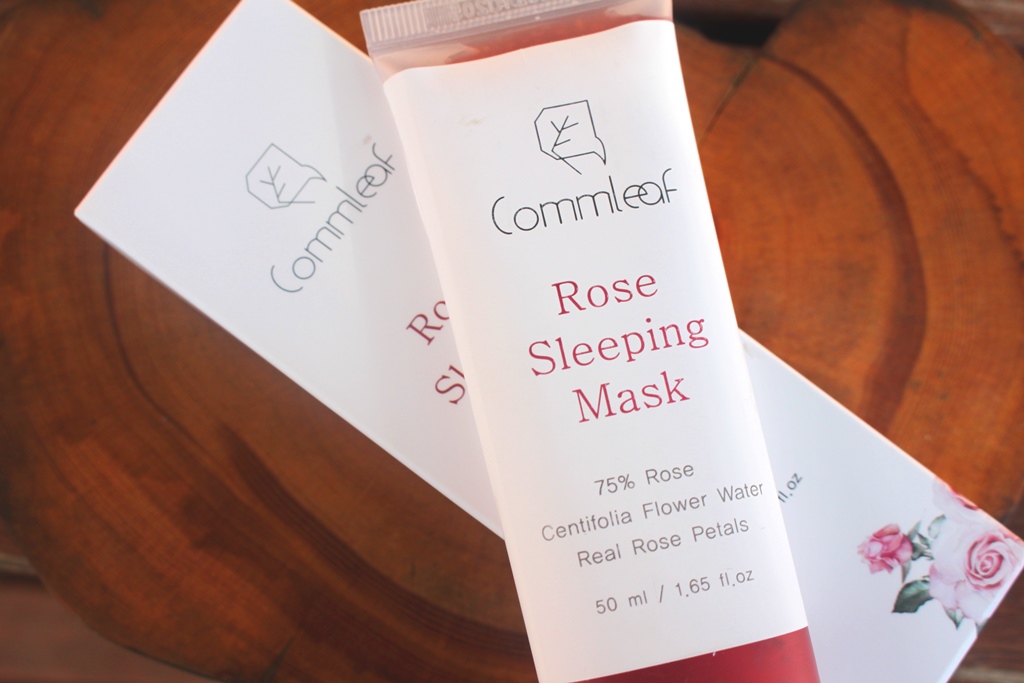 Commleaf Rose Sleeping Mask Packaging