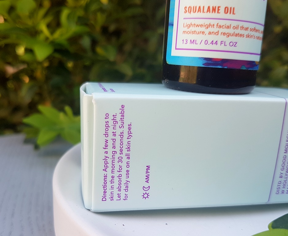 Good Molecules Squalane Oil Directions
