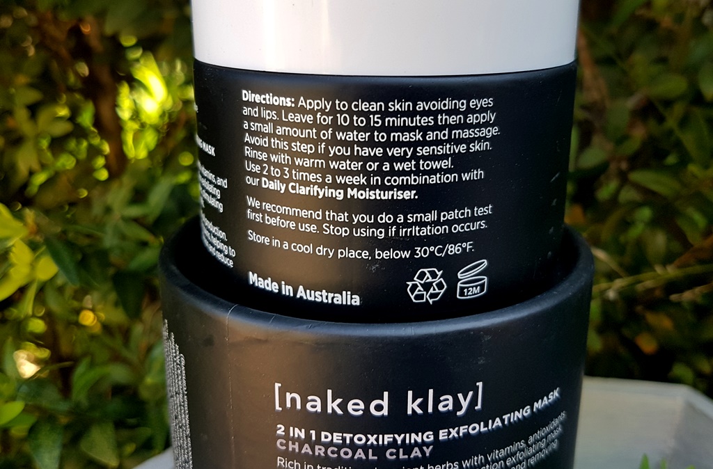 Naked Klay 2 In 1 Detoxifying Exfoliating Mask Directions