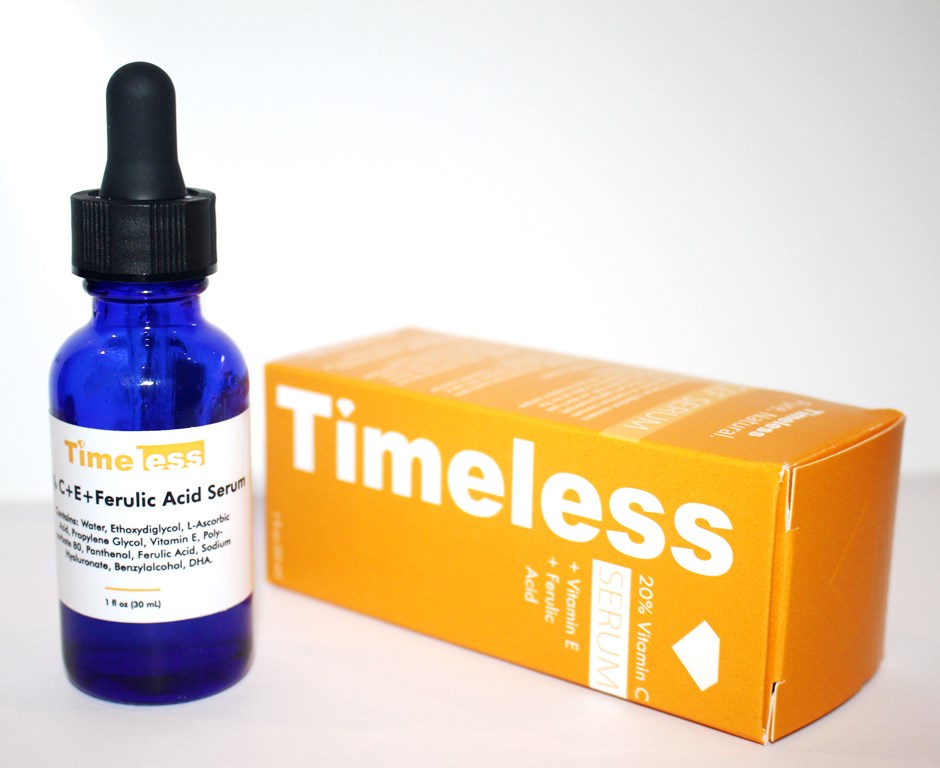 Timeless Vitamin C bottle and packaging