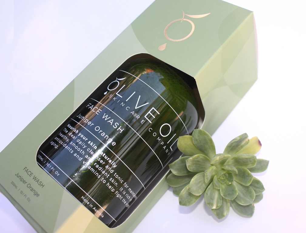 Olive Oil Skincare Company Juniper Orange Face Wash Packaging