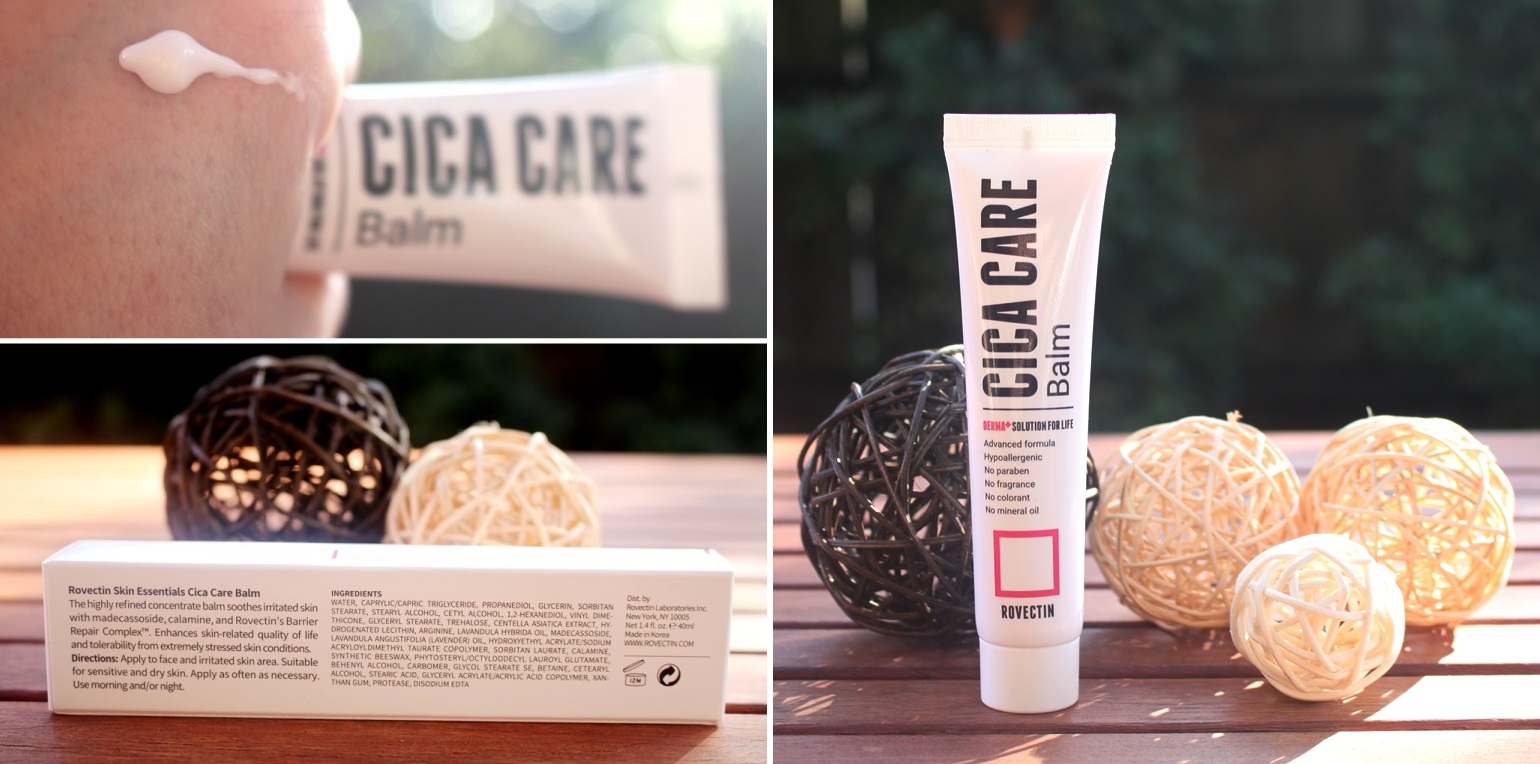 Style Korean Rovectin Set - Cica Care Balm: Texture, Ingredients and Tube