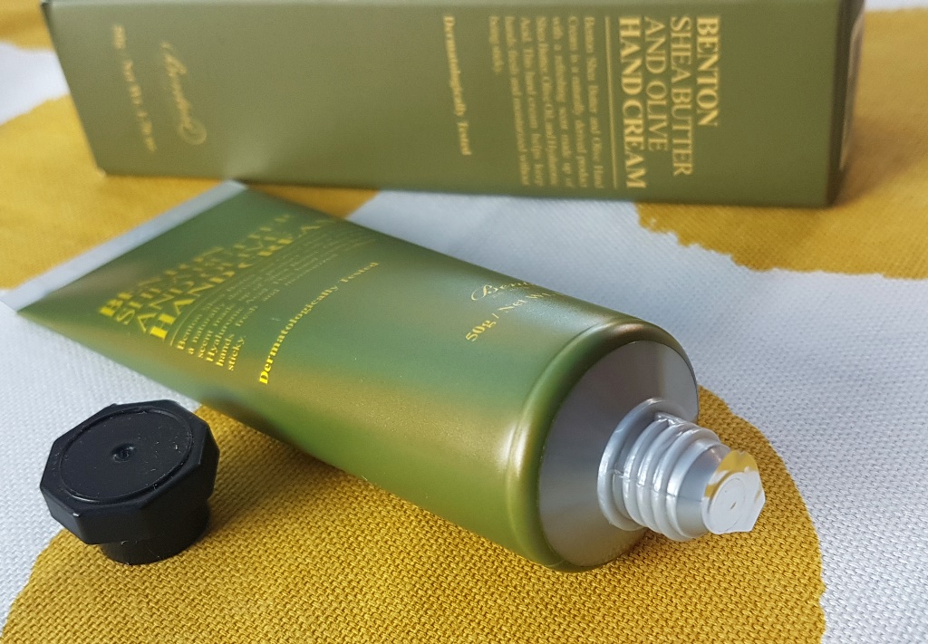 Benton Shea Butter And Olive Hand Cream Packaging