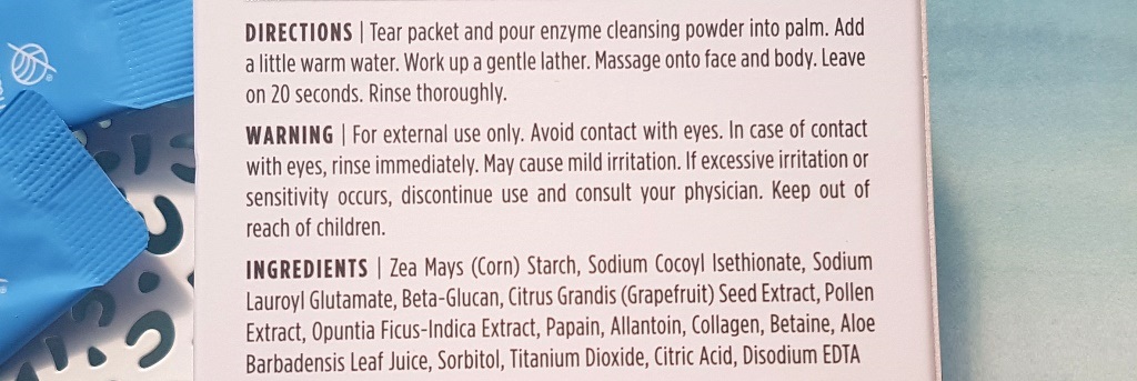 JKosmmune Enzyme Cleansing Powder Directions
