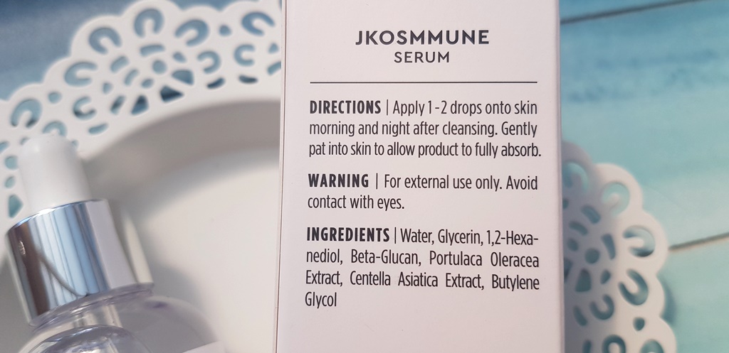 JKosmmune Serum Ingredients